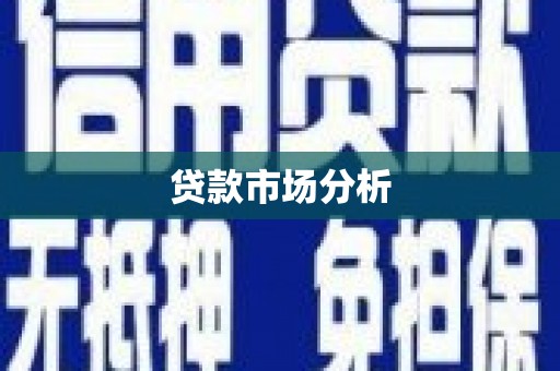 永胜贷款市场分析