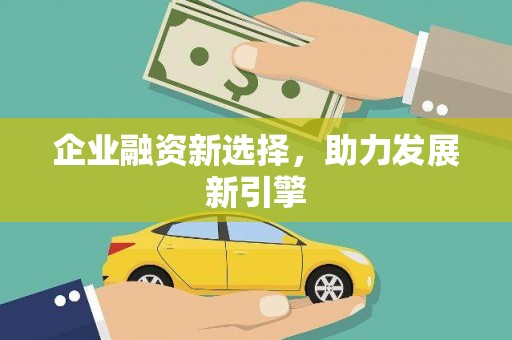 永胜企业融资新选择，助力发展新引擎
