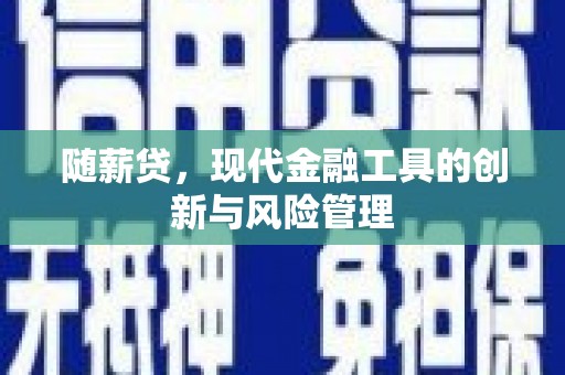 永胜随薪贷，现代金融工具的创新与风险管理