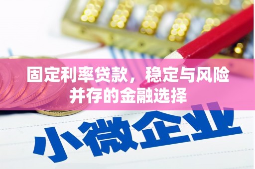 永胜固定利率贷款，稳定与风险并存的金融选择