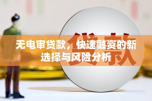 永胜无电审贷款，快速融资的新选择与风险分析