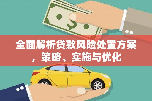 永胜全面解析贷款风险处置方案，策略、实施与优化
