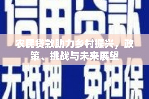 永胜农民贷款助力乡村振兴，政策、挑战与未来展望